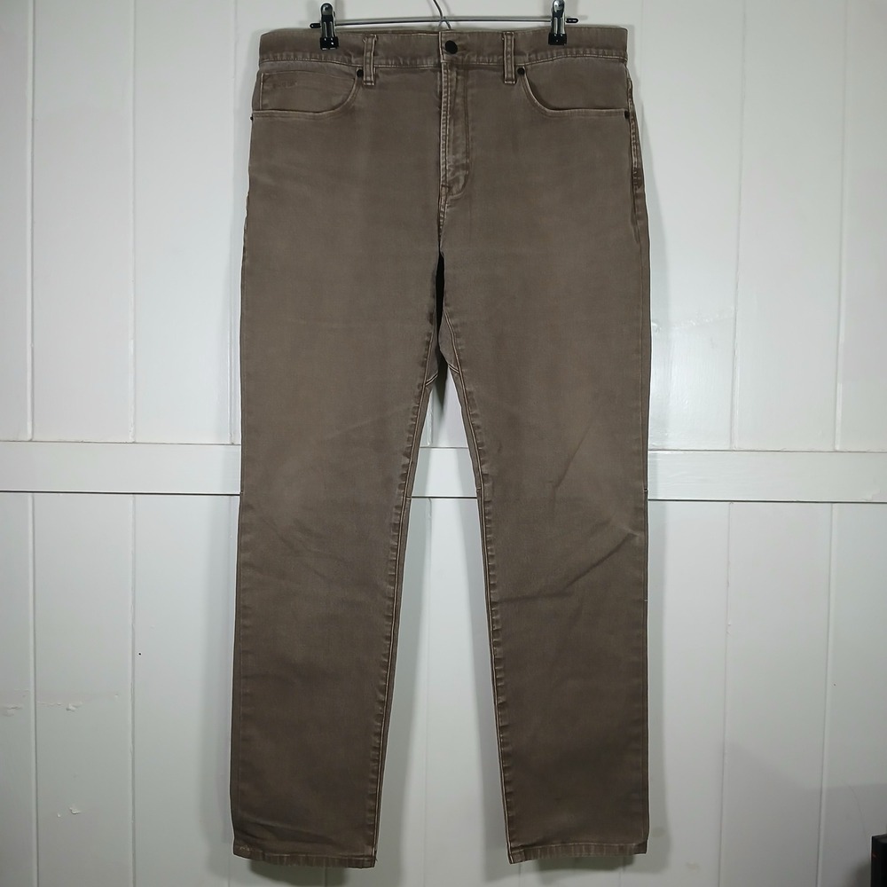 Proof Straight Leg Pants Mens 36x30 Brown Tan Stretch Nomad Trutemp 365